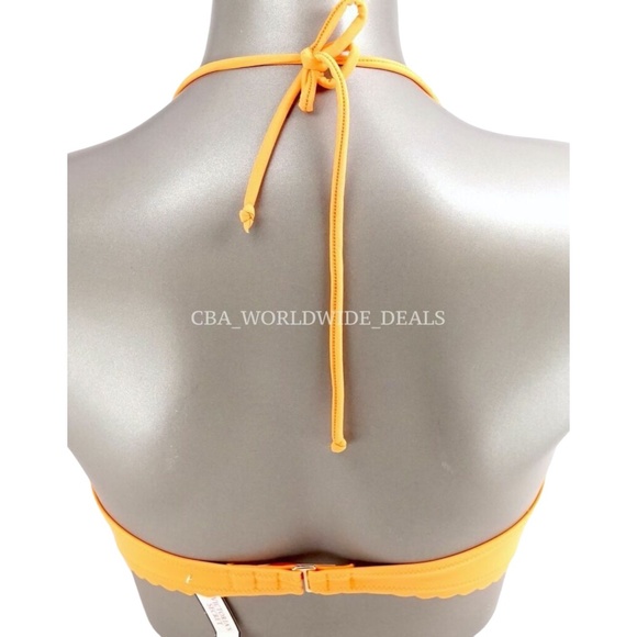 Victoria's Secret Light Orange Getaway Halter Swim Top 36B - Picture 2 of 2